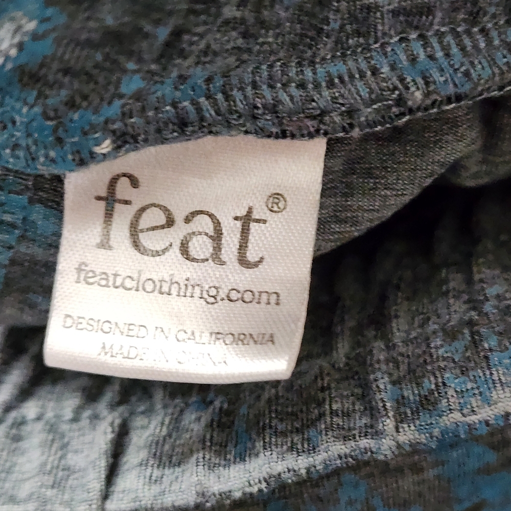 Feat Clothing Mens Heathered Blue Roam Performance Pants Medium - Picture 10 of 12